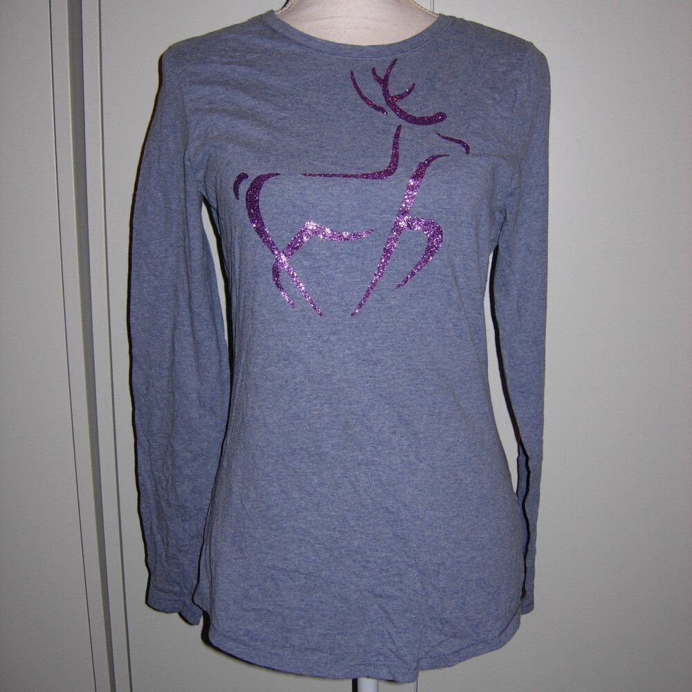 Christmas Reindeer Long Sleeve T-Shirt S